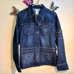 Jones New York Denim/Jean Jacket, Large, NWOT, pet/smoke free home